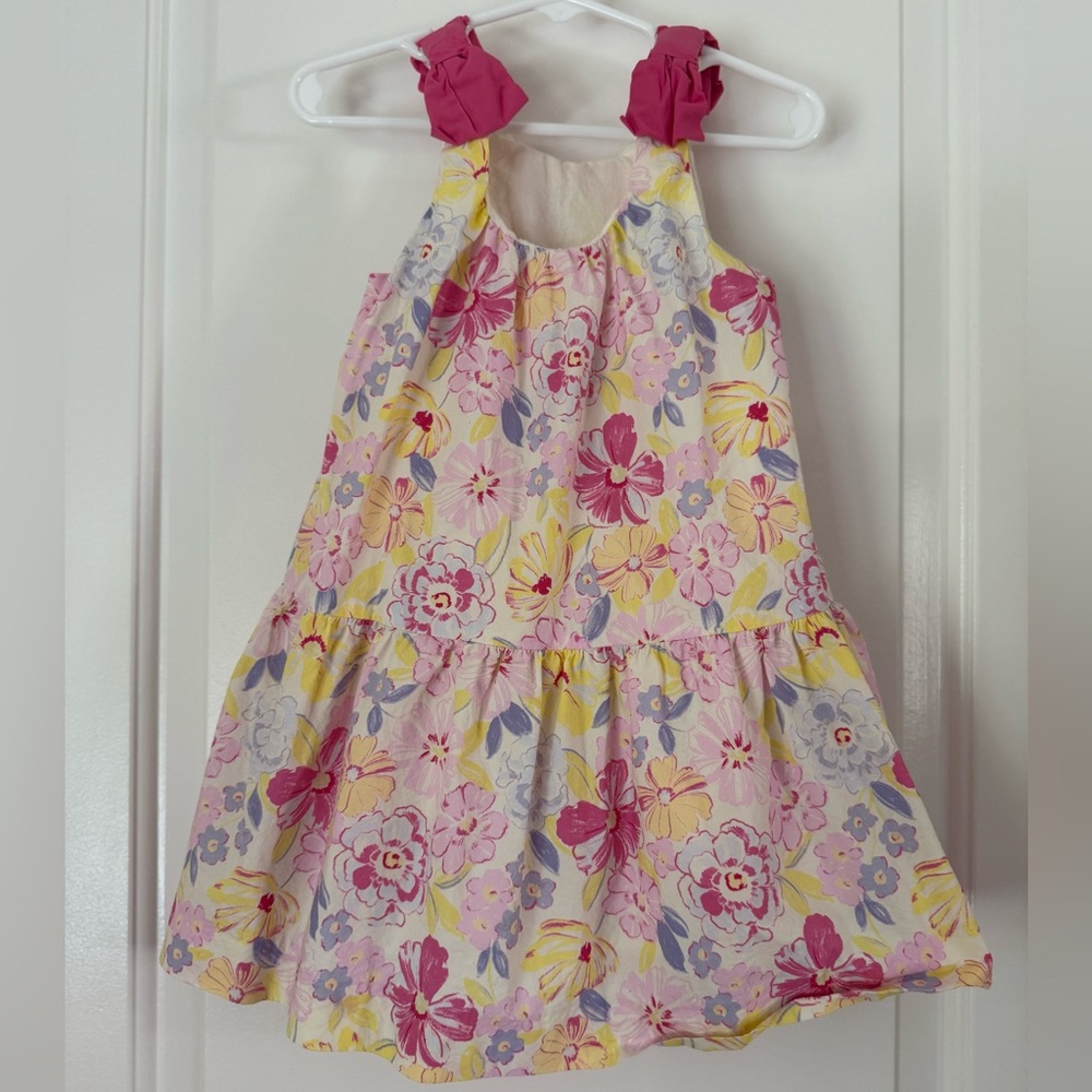 Zara Floral Dress with Pink Straps